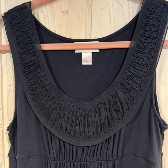 LOFT Sleeveless dress elastic at neckline and bodice size small - Picture 4 of 9